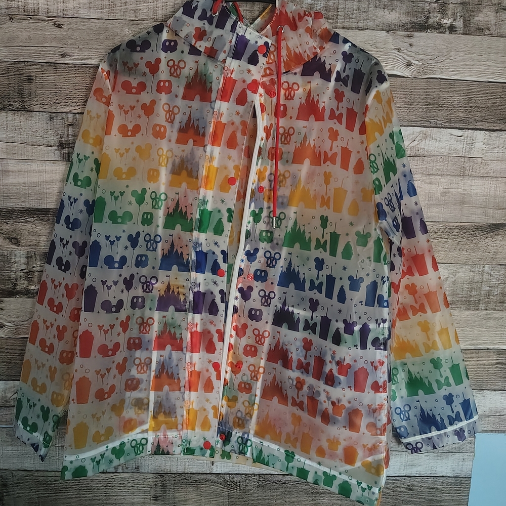 Colorful Mickey Mouse Rain Jacket